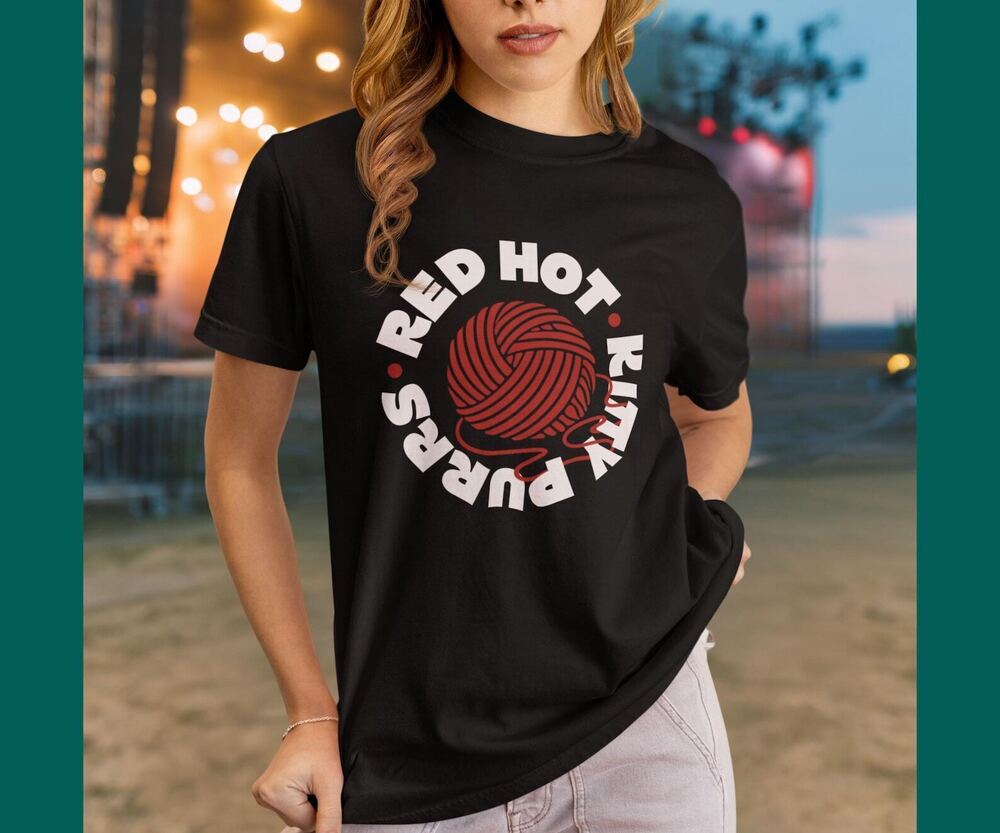 Red Hot Kitty Purrs Cat Shirt
